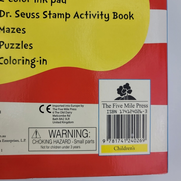 Dr. Seuss Stamp Back Children's Activity Book Hardcover - Picture 4 of 16